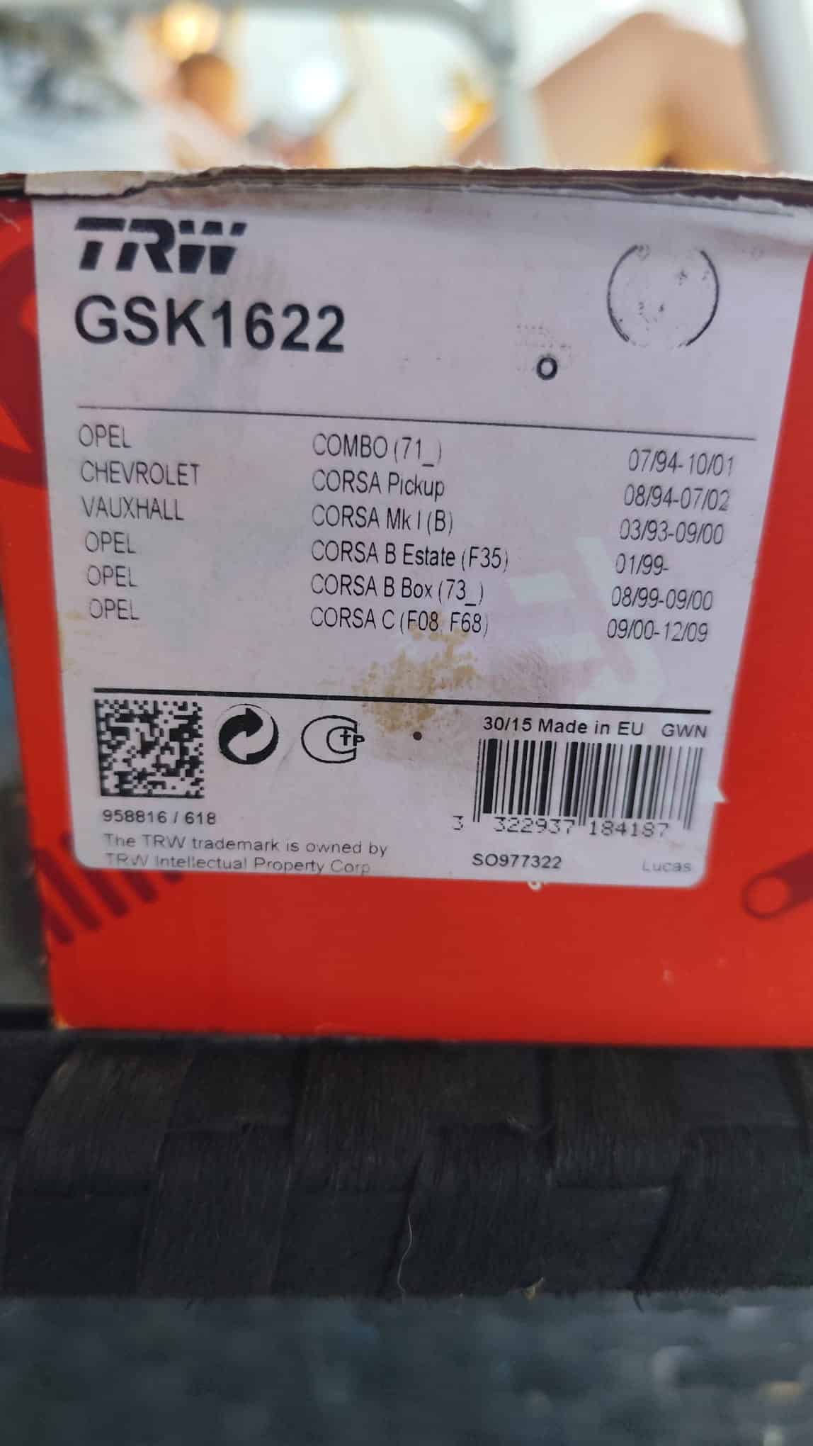 Kit frein à tambour Opel Corsa neuf