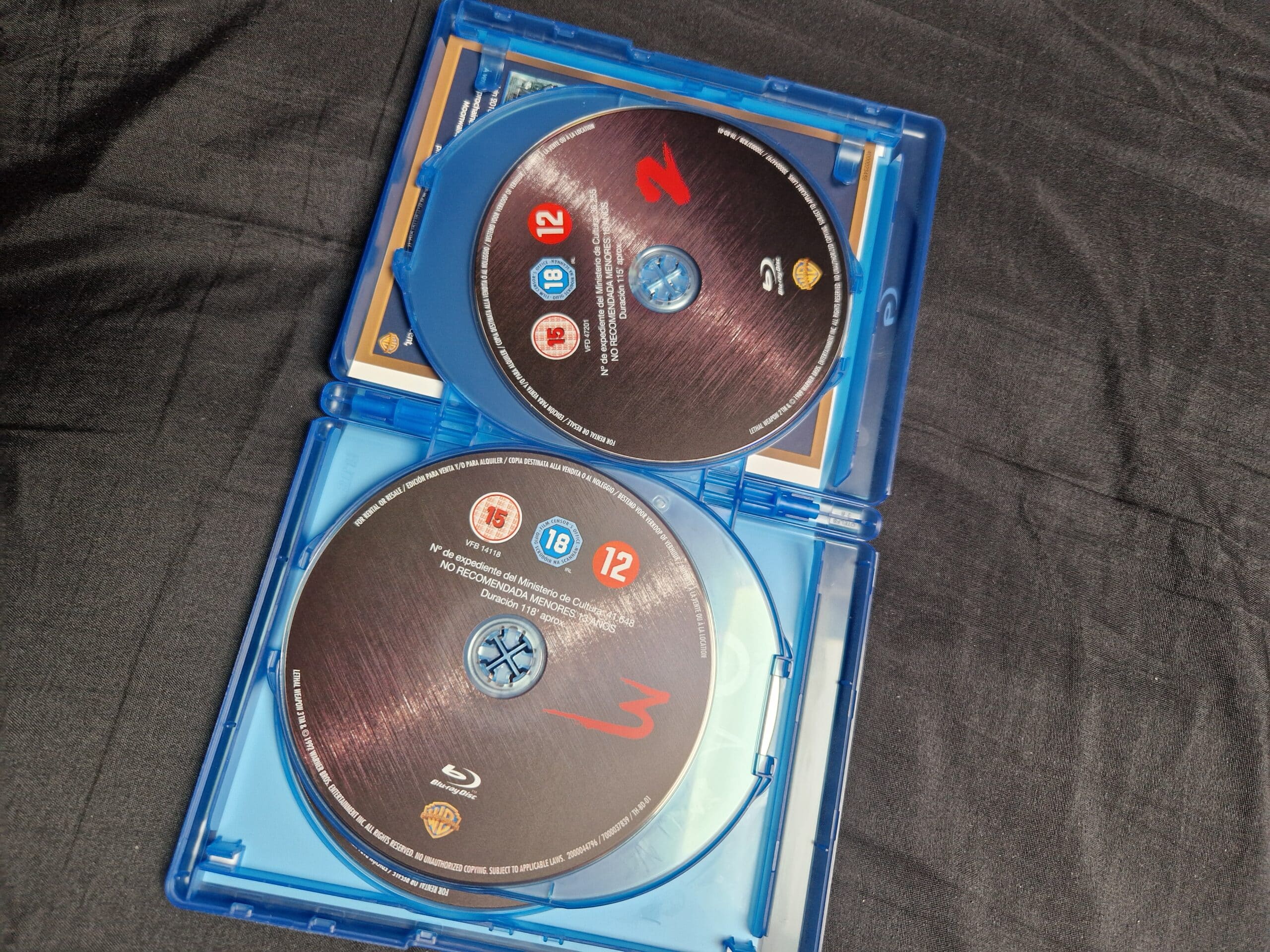 L’arme Fatale, coffret intégrale en Blu-ray. Les 4 films + un disque bonus.