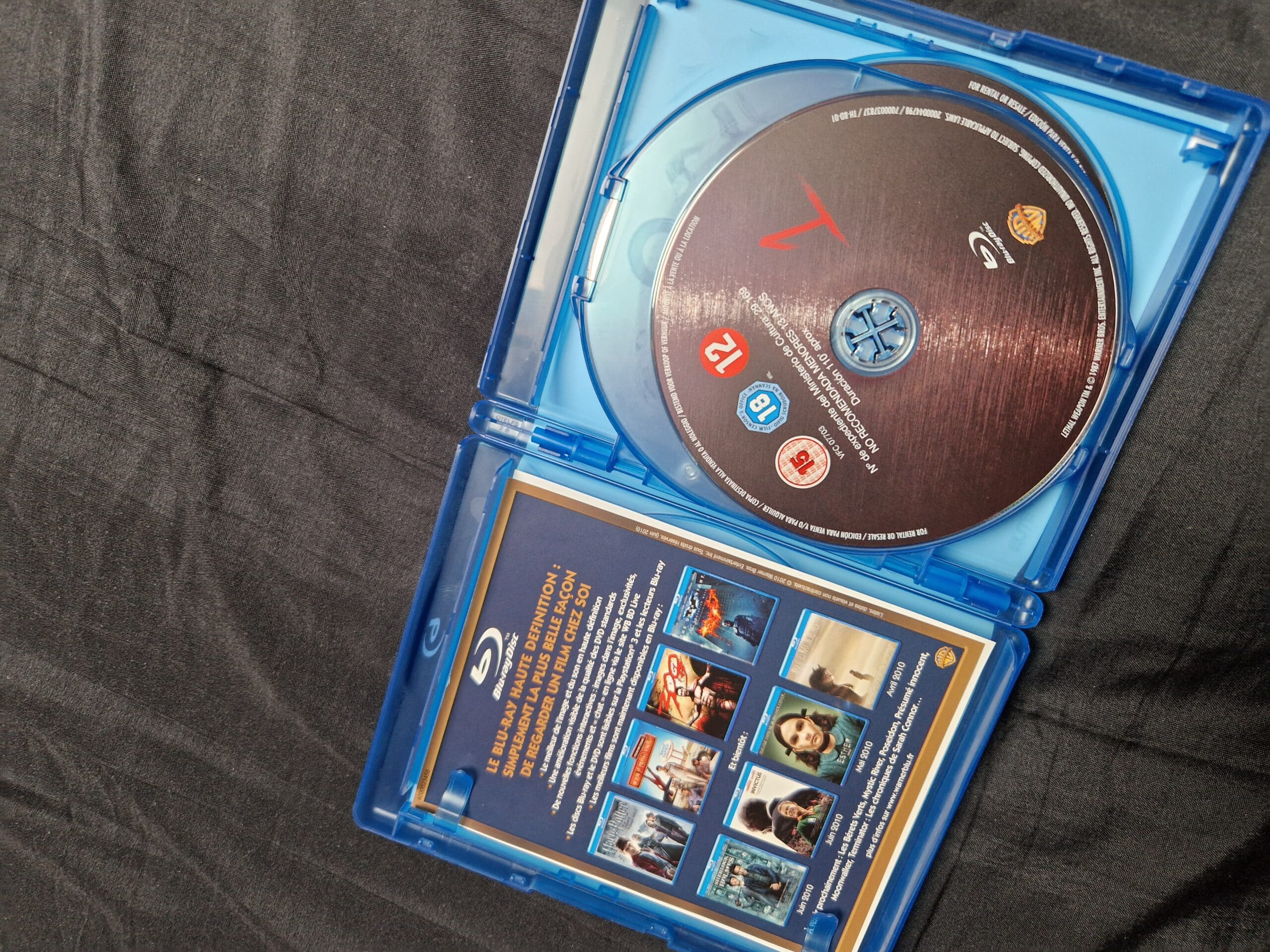 L’arme Fatale, coffret intégrale en Blu-ray. Les 4 films + un disque bonus.