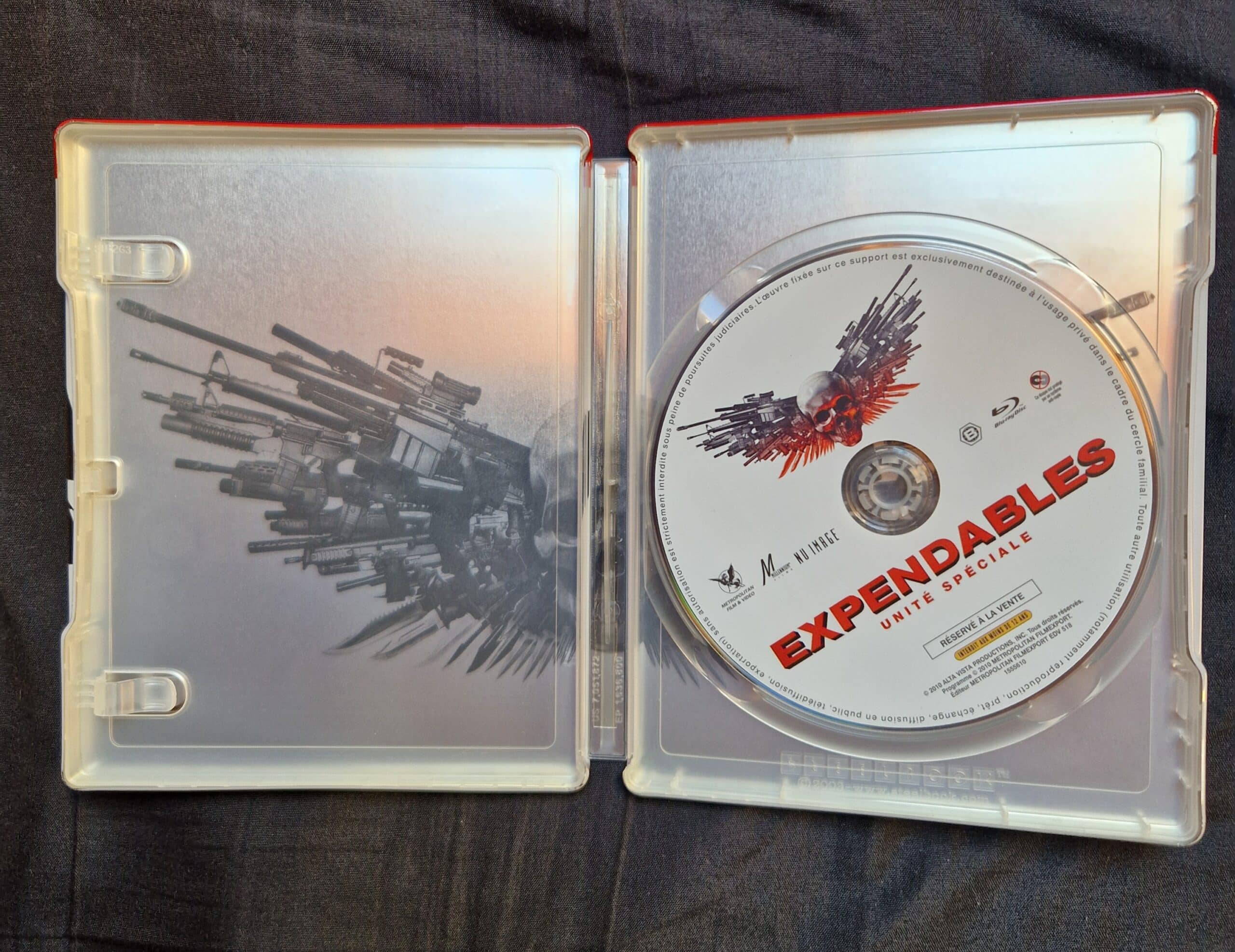 Le film Expendables en Blu-ray (boîte métallique)