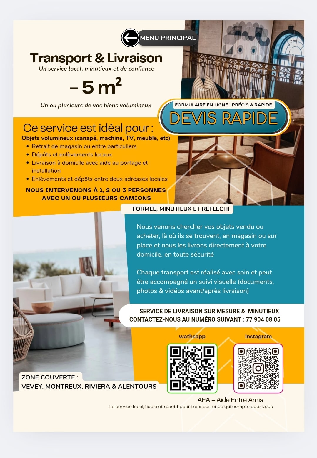 AEA ¦ Transport & Services à Vevey | Rapide, Précis & Aidant