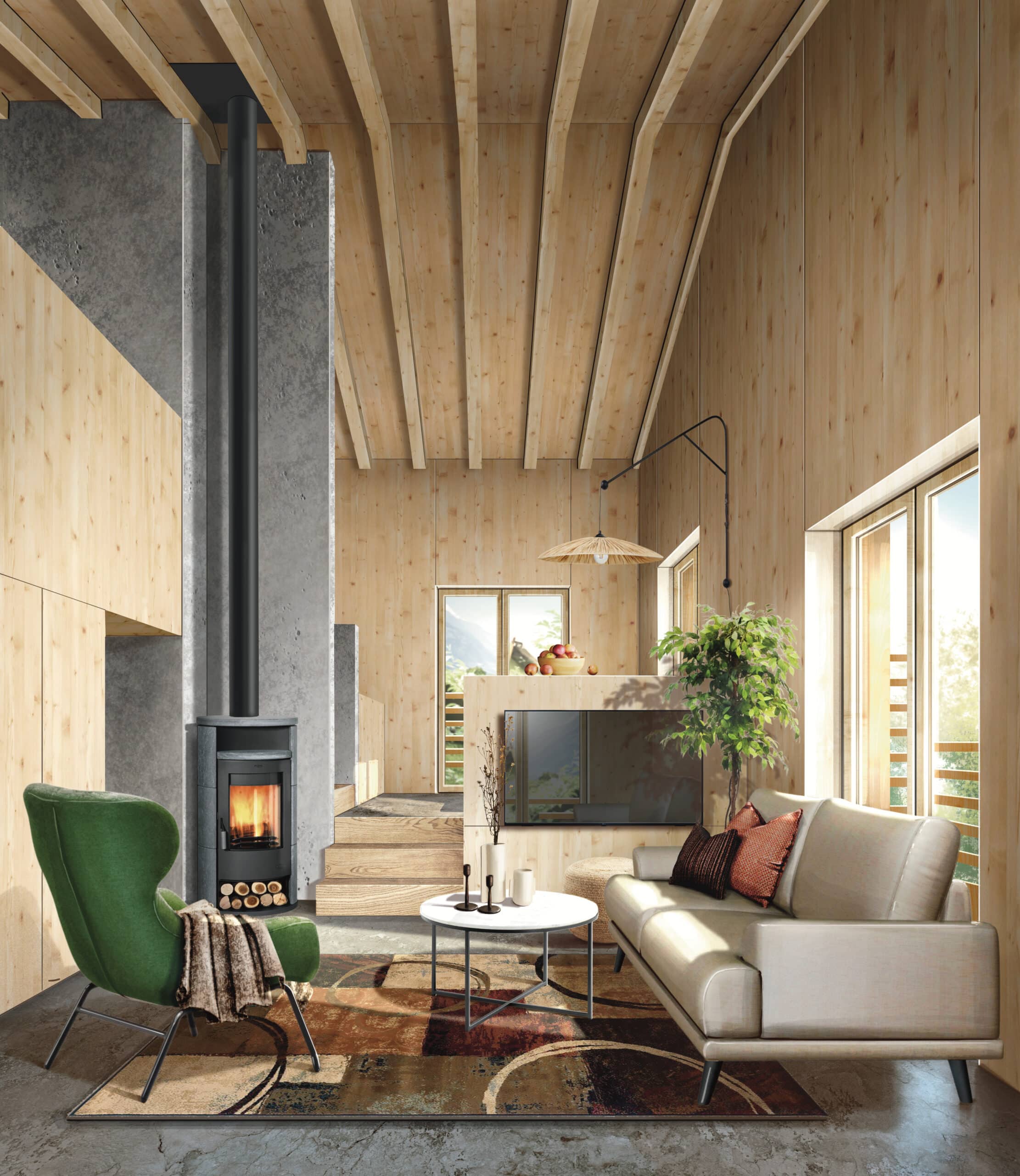 A vendre deux chalets indépendants type raccard Savièse – Valais avec vue panoramique