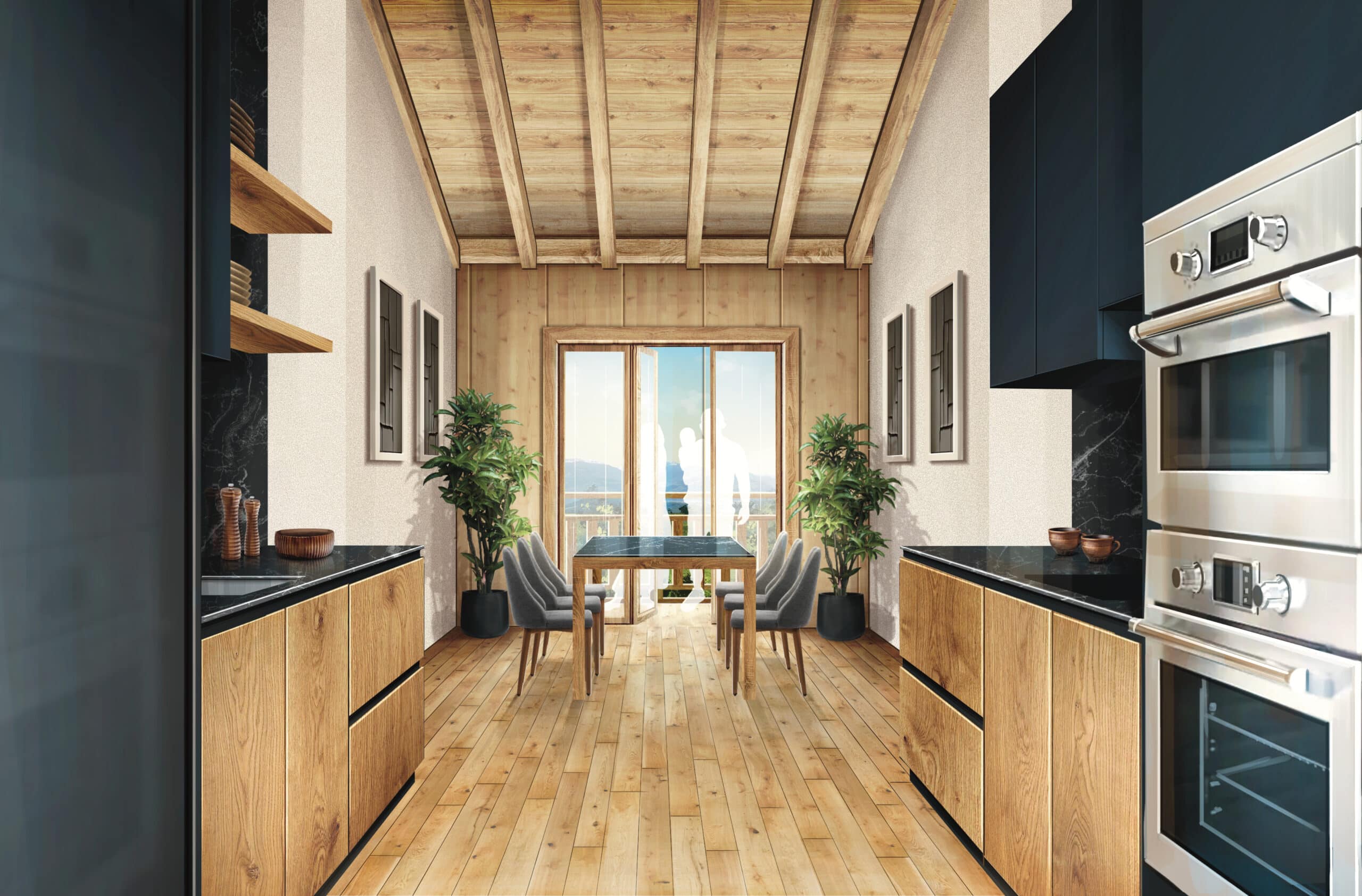 Chalets indépendants et un appartement à vendre avec vue panoramique imprenable