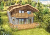 Chalets indépendants et un appartement à vendre avec vue panoramique imprenable